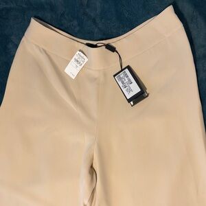 New Giorgio Armani Cream Trousers Black Label